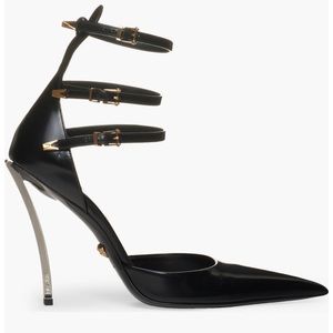 Versace Triple-Strap Pumps